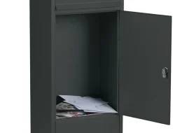 Staande Brievenbus Frankfurt Mat Zwart-Brico Outlet