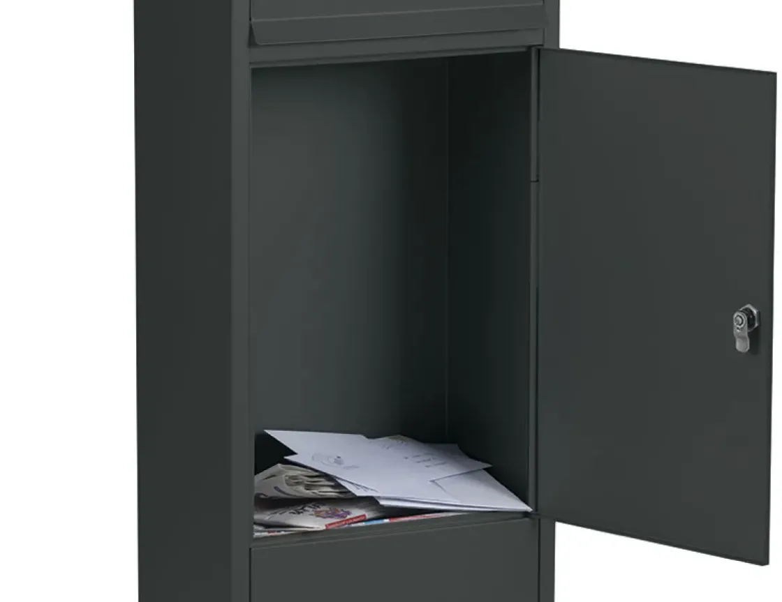 Staande Brievenbus Frankfurt Mat Zwart-Brico Outlet