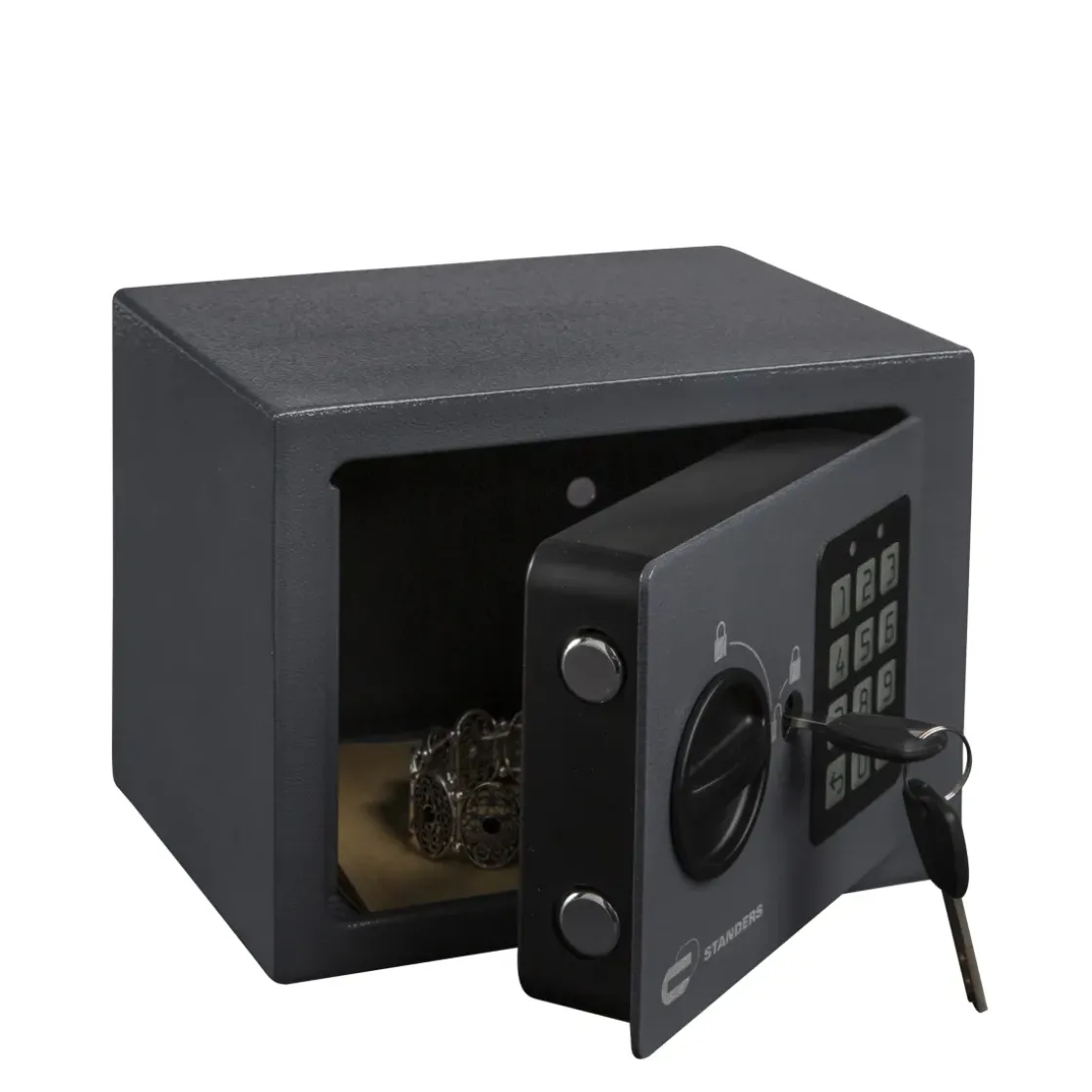 Standers Elektronische Kluis Mini Formaat 15X20X15Cm-Brico Best