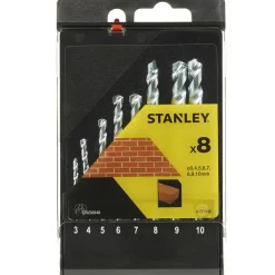 Brico Stanley Betonboor Set Sta56040-Qz – 8 Stuks New