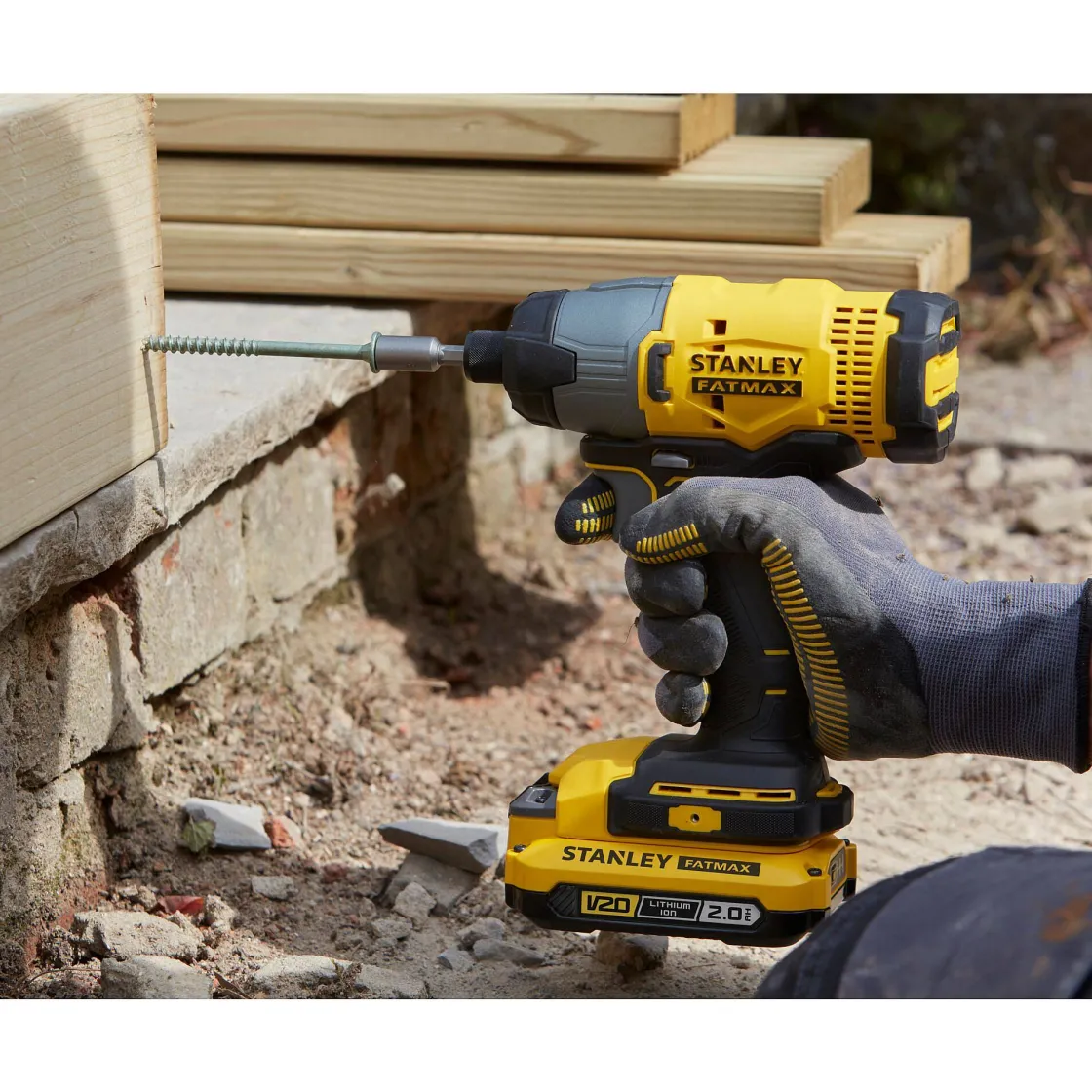 Brico Stanley Fatmax Combiset Accuboormachine Met Klopfunctie En Slagschroevendraaier 18V (2 Accu'S)