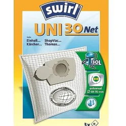 Brico Swirl Stofzuigerzak 'Uni 30 Net' - 3 Stuks Best