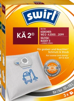 Brico Swirl Stofzuigerzak Voor Alleszuiger Ka2 3 Stuks