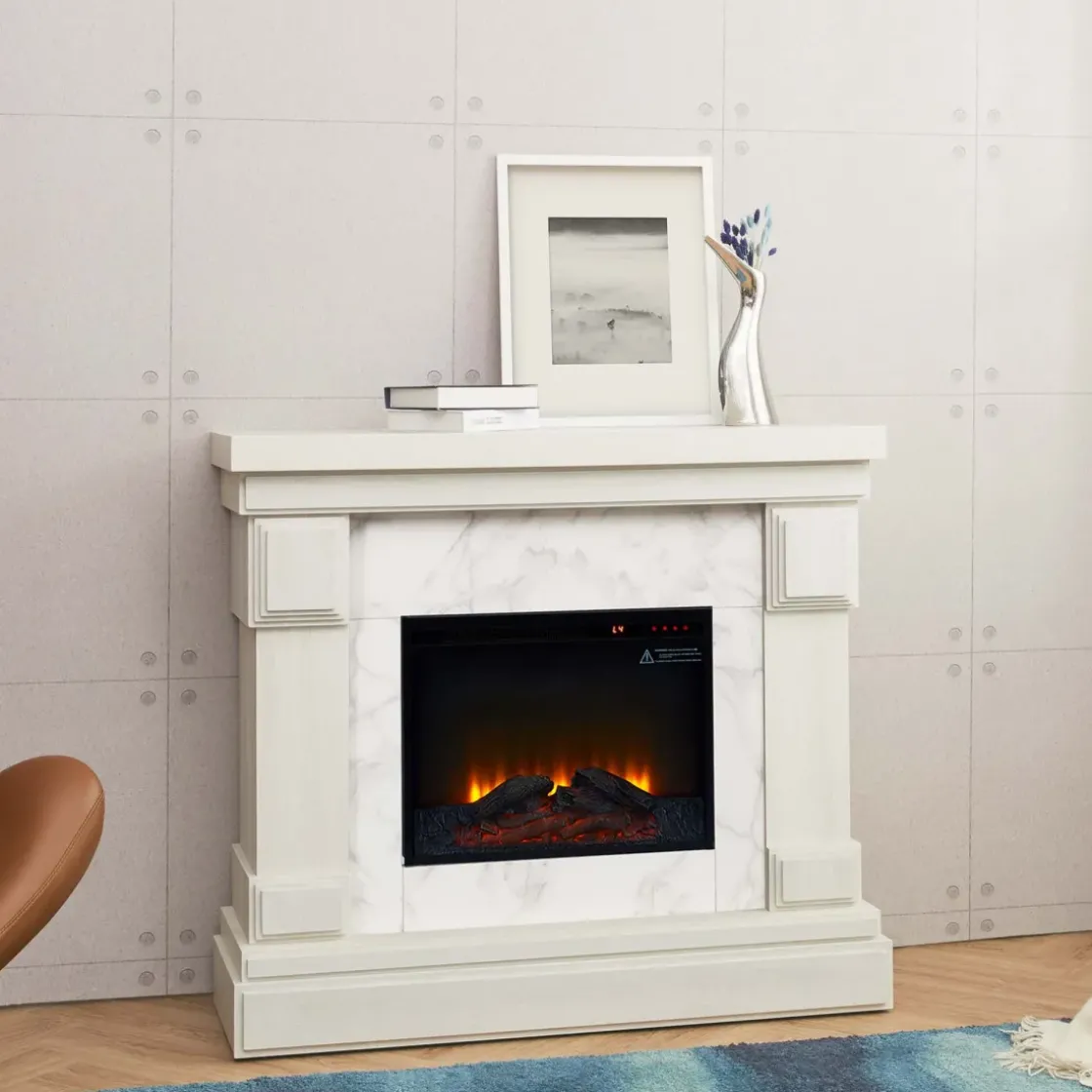 Sfeerhaarden<Brico Teamson Home Hestia 48" Elektrische Vrijstaande Open Haard