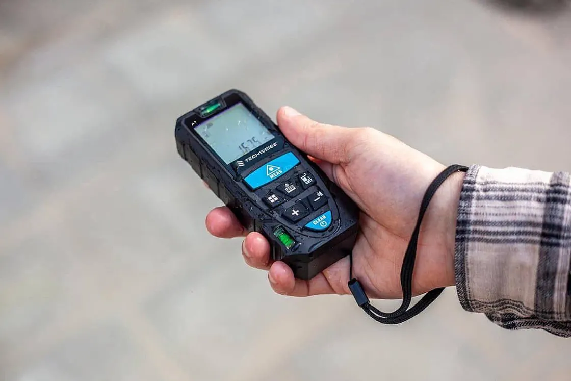 Brico Techweise Laser Afstandsmeter 50M - Met Alle Meetopties New