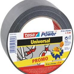 Tesa Extra Power Tape Universal Zwart 50M X 50Mm-Brico New