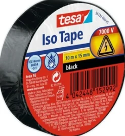 Tesa Isolatietape Iso Tape Pvc Zwart 10Mx15Mm-Brico