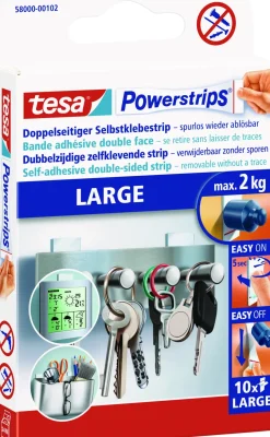 Tesa 'Powerstrips Large' Wit-Brico Best