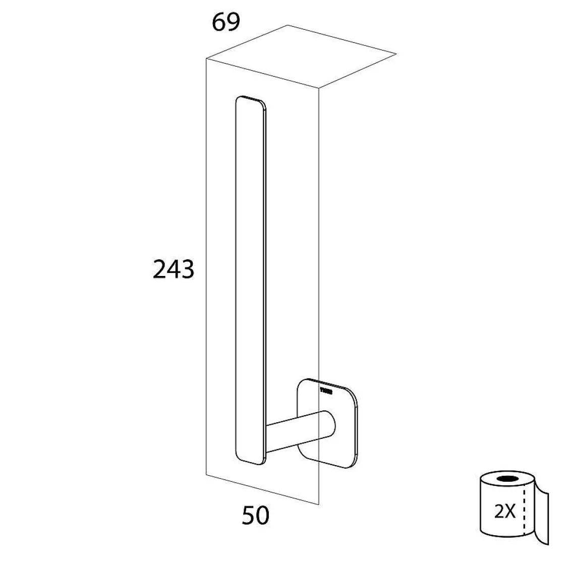 Brico Tiger Reserverolhouder Colar Rvs Geborsteld Discount