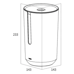 Brico Tiger Tess Reserverolhouder Met Deksel Vrijstaand Wit/Lichtgrijs Sale