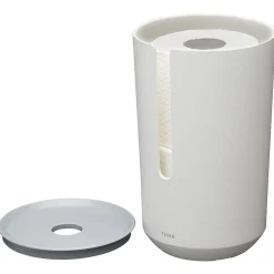 Brico Tiger Tess Reserverolhouder Met Deksel Vrijstaand Wit/Lichtgrijs Sale