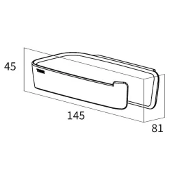 Brico Tiger Tess Toiletrolhouder Zonder Klep Wit New
