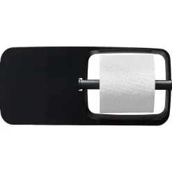 Brico Tiger Tess Toiletrolhouder Met Planchet Zwart/Antraciet