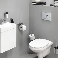 Brico Tiger Toiletrolhouder Colar Met Planchet Rvs Gepolijst Discount