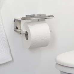 Brico Tiger Toiletrolhouder Colar Met Planchet Rvs Gepolijst Discount