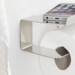 Brico Tiger Toiletrolhouder Colar Met Planchet Rvs Gepolijst Discount