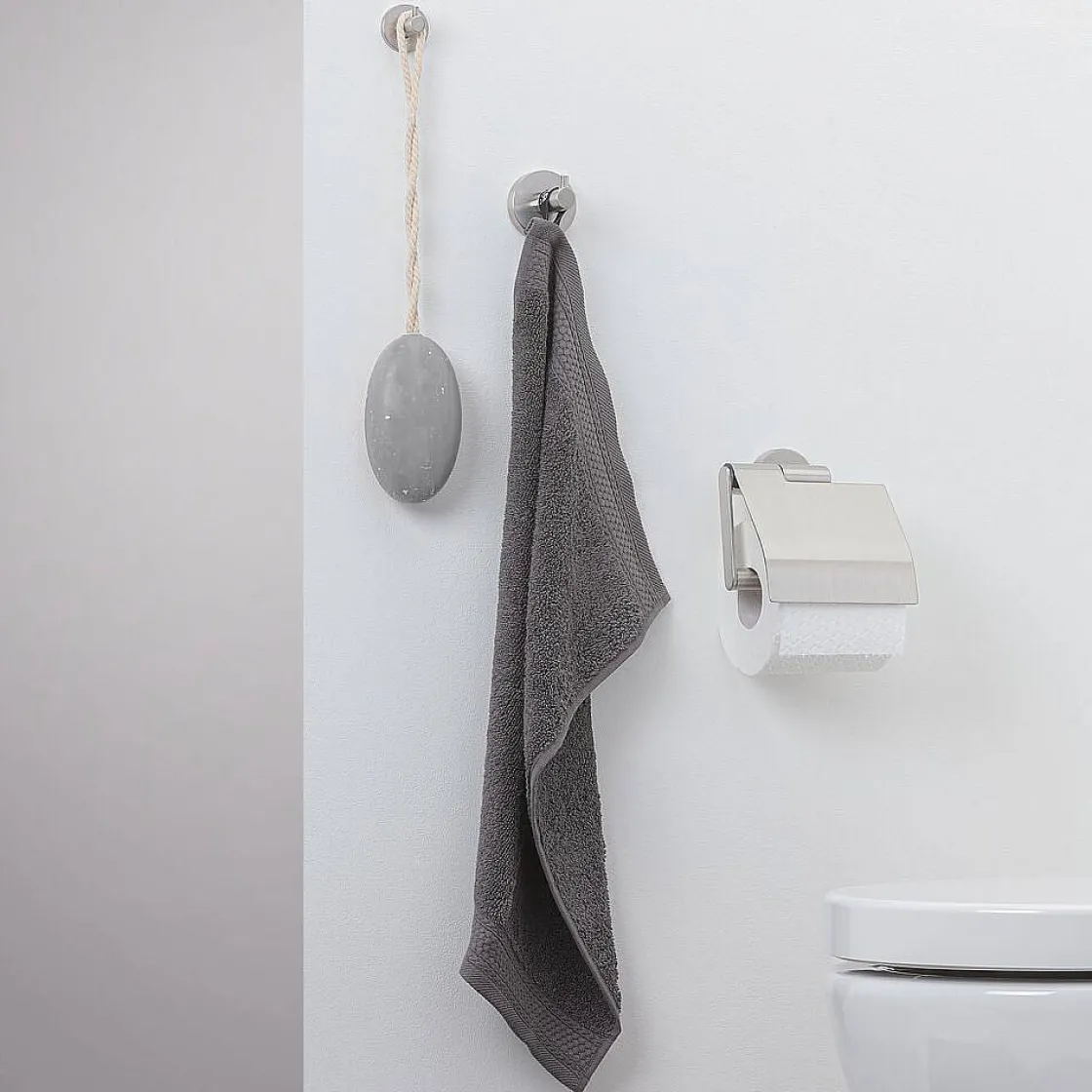 Brico Tiger Toiletrolhouder Met Klep Boston Rvs Geborsteld Best