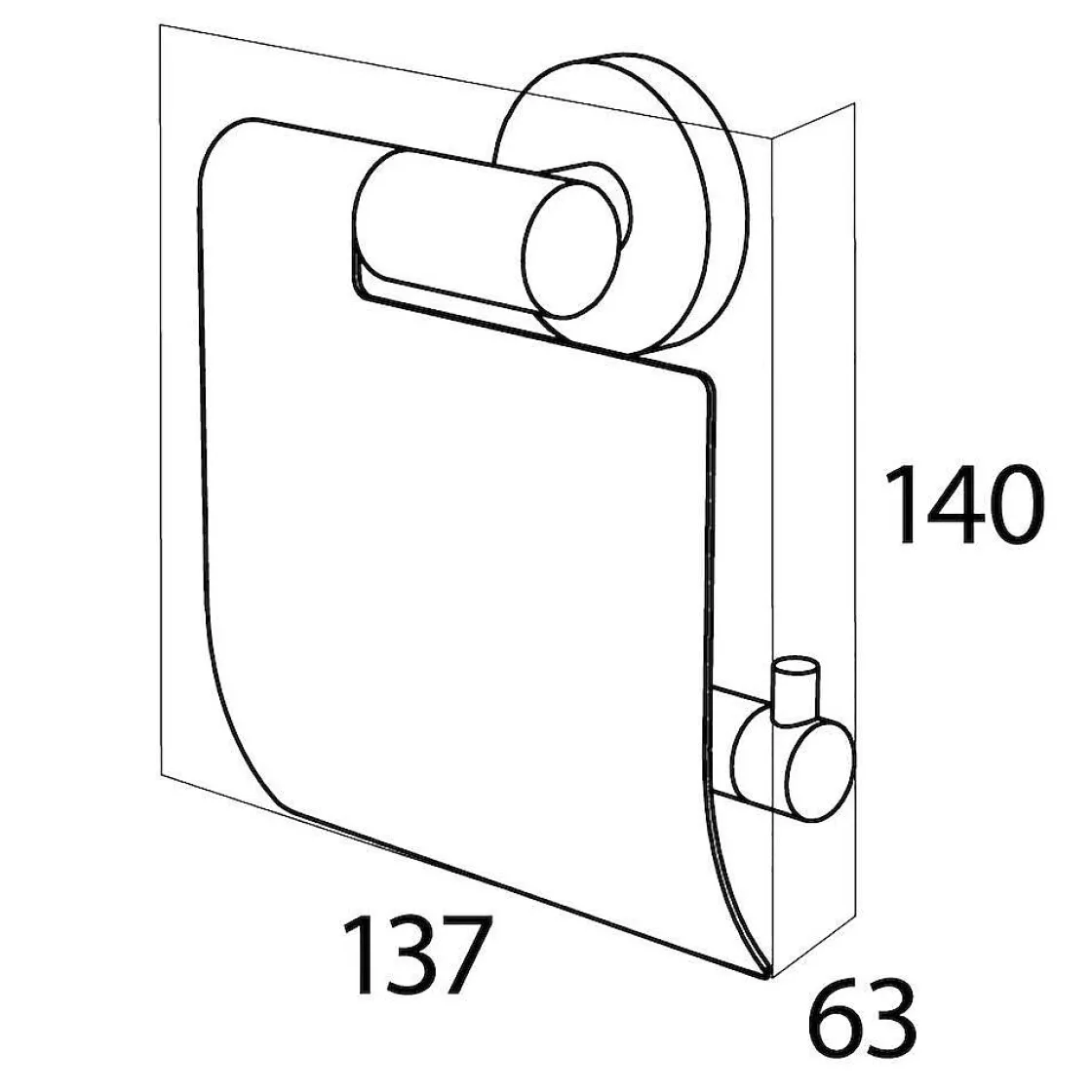 Brico Tiger Toiletrolhouder Met Klep Boston Rvs Geborsteld Best