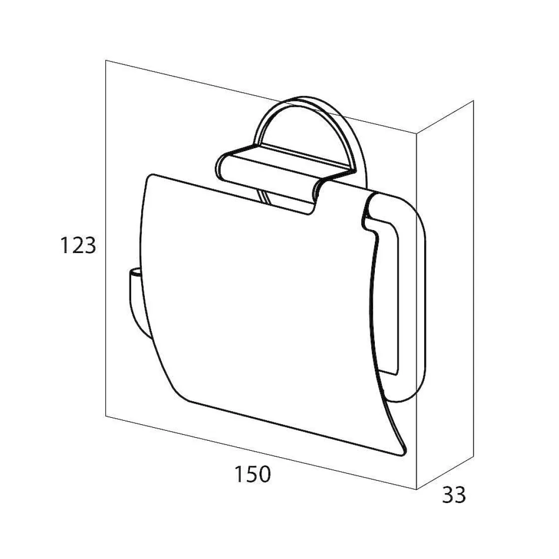 Brico Tiger Toiletrolhouder Tune Met Klep Messing Geborsteld / Zwart Outlet