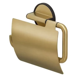 Brico Tiger Toiletrolhouder Tune Met Klep Messing Geborsteld / Zwart Outlet