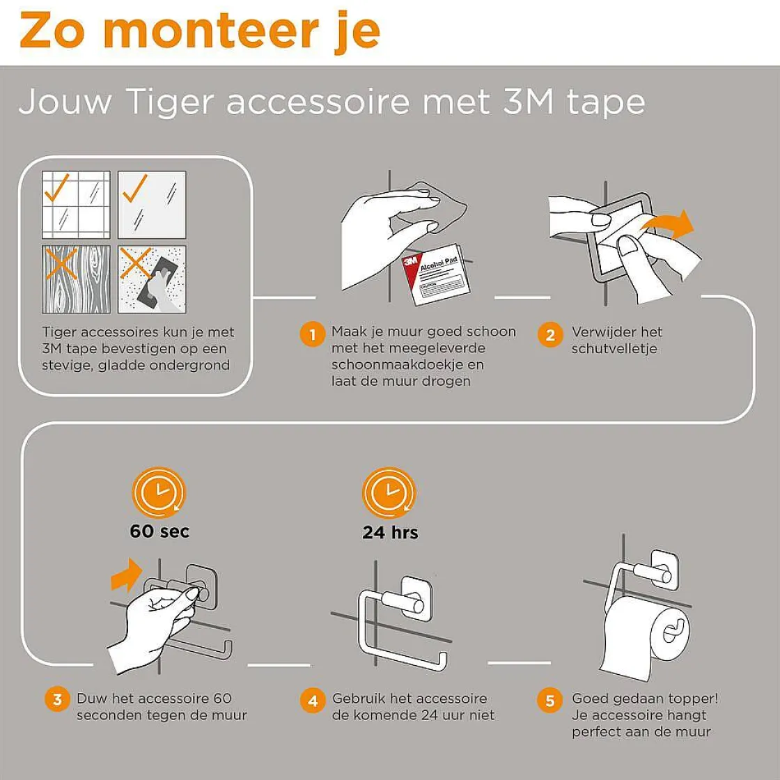 Brico Tiger Toiletrolhouder Tune Met Klep Messing Geborsteld / Zwart Outlet