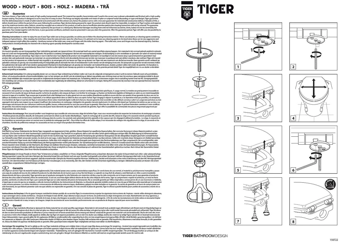 Brico Tiger Toiletzitting Old Wood Comfort Feel Mdf Bruin Discount