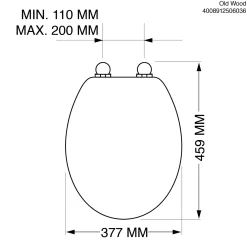 Brico Tiger Toiletzitting Old Wood Comfort Feel Mdf Bruin Discount