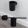 Brico Tiger Tune Toiletborstel Met Houder Zwart Metaal Geborsteld / Zwart New