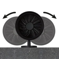 Brico Tiger Tune Toiletborstel Met Houder Zwart Metaal Geborsteld / Zwart New