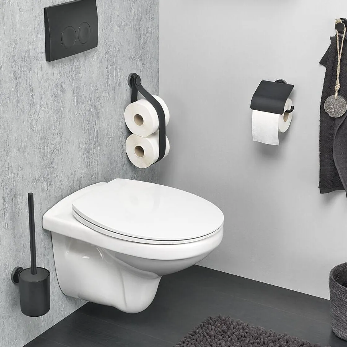Brico Tiger Urban Toiletborstel Met Houder Zwart Clearance