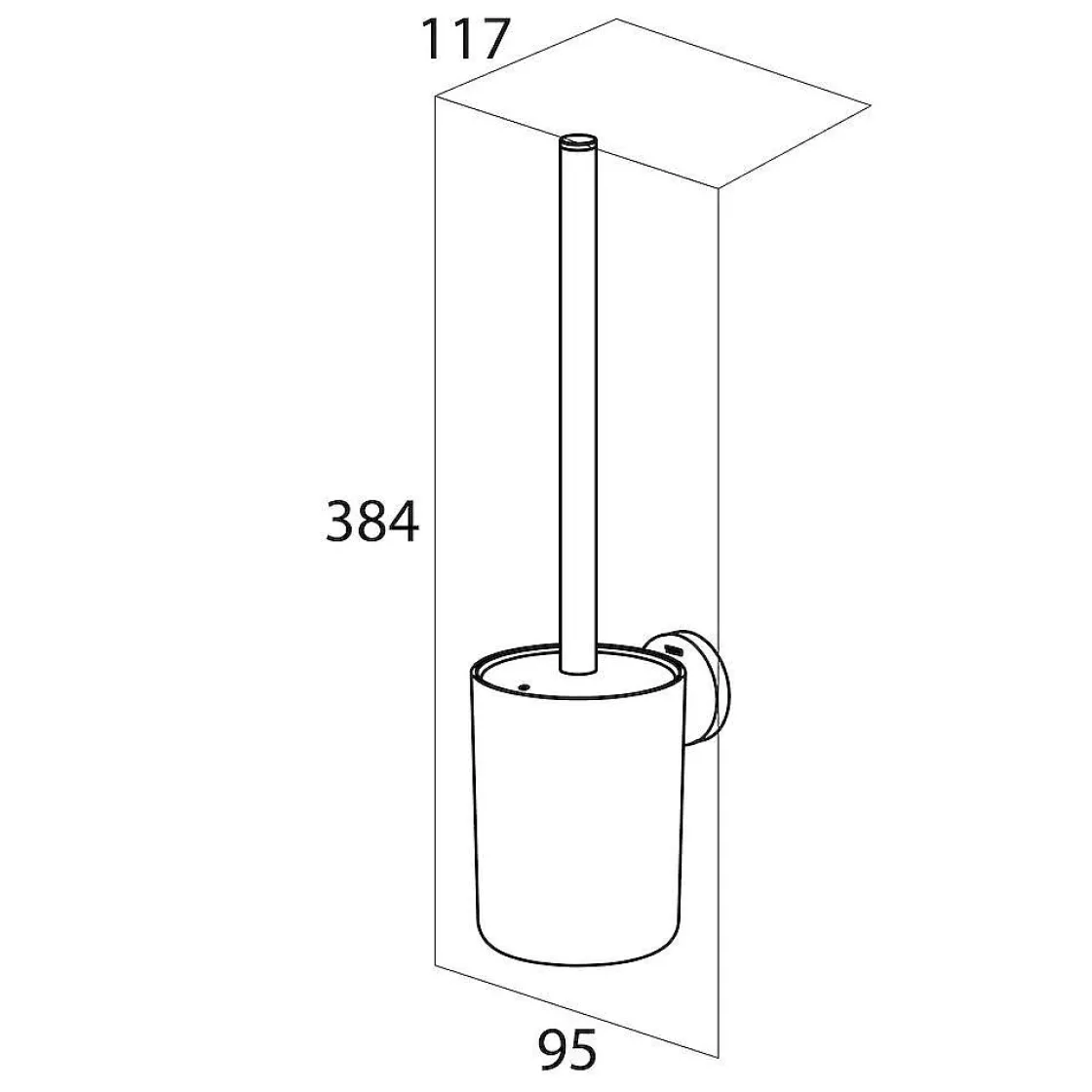 Brico Tiger Urban Toiletborstel Met Houder Zwart Clearance