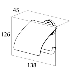 Brico Tiger Urban Toiletrolhouder Met Klep Zwart Online