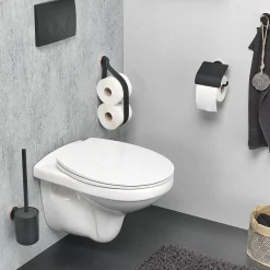 Brico Tiger Urban Toiletrolhouder Met Klep Zwart Online