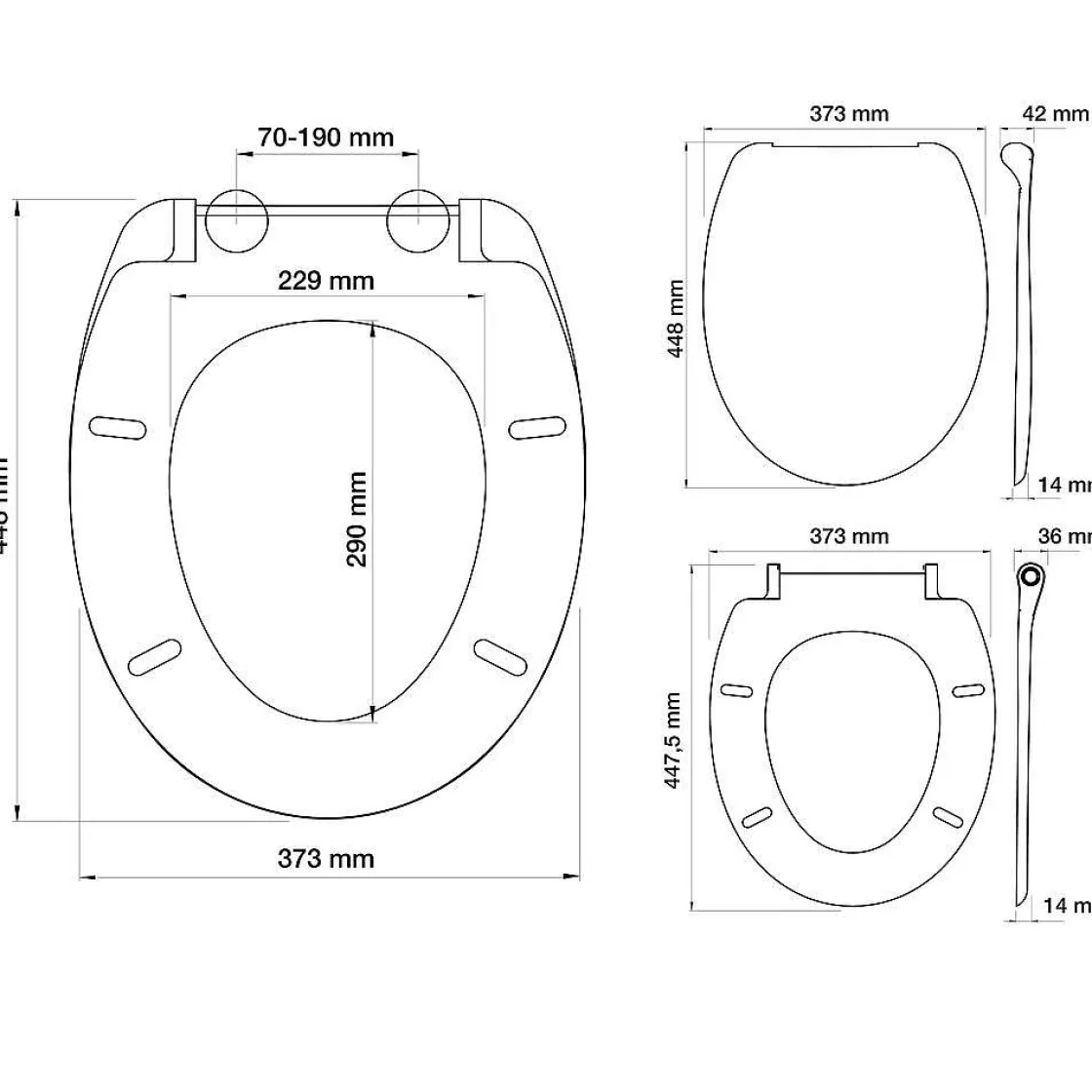 Brico Tiger Vegas Toiletzitting Wit Best