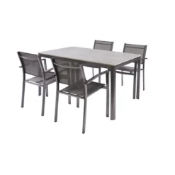 Trapani Tuinstoel Aluminium/Textiel 55X58X85Cm-Brico Discount