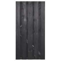 Tuinpoort Zwart Dennenhout 90X180Cm-Brico Best