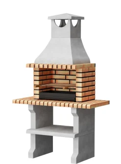 Tuozi Stenen Barbecue Napoles Xl 121X58X207Cm-Brico Outlet