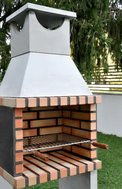 Tuozi Stenen Barbecue Zon 64X47X190Cm-Brico Online