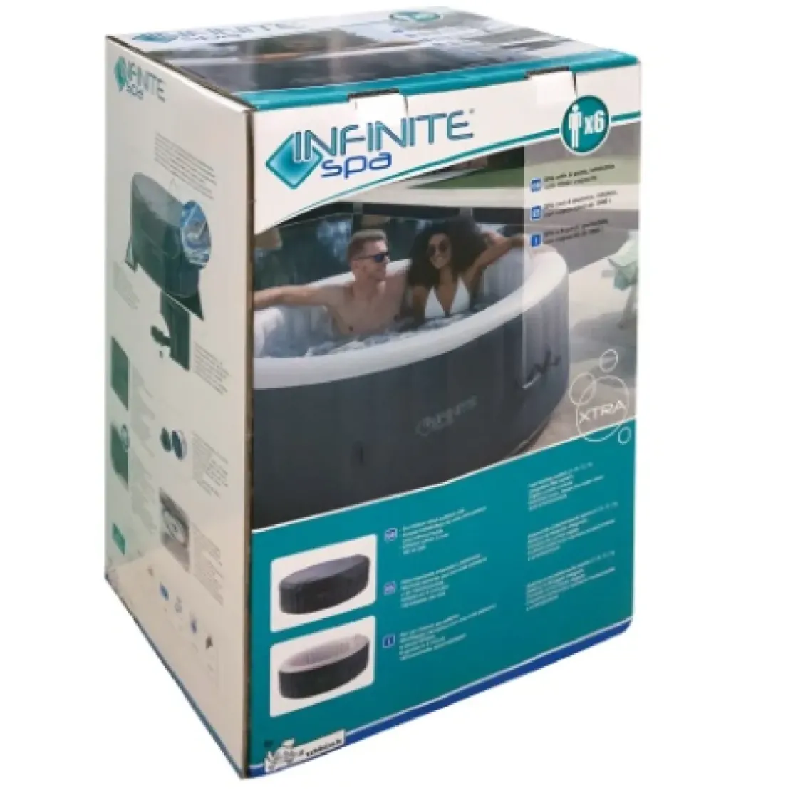 Ubbink Bubbelbad Infinite Xtra Rond 6 Plaatsen O208X65Cm-Brico New