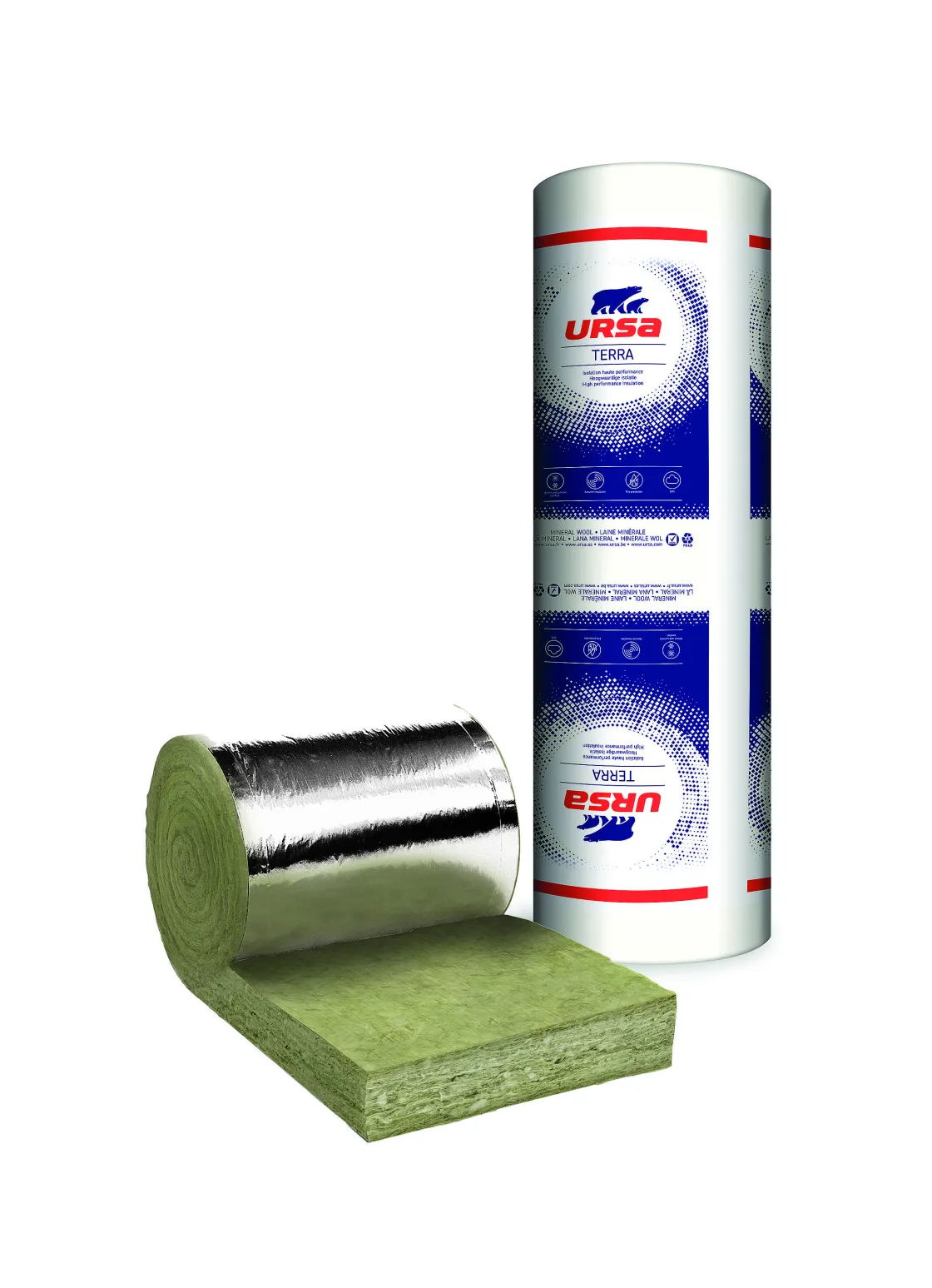 Brico Ursa Spijkerflensdeken - Glaswol - Rd Waarde 5,5M² K/W - 220Mm - 45X375Cm - 3,38M² New