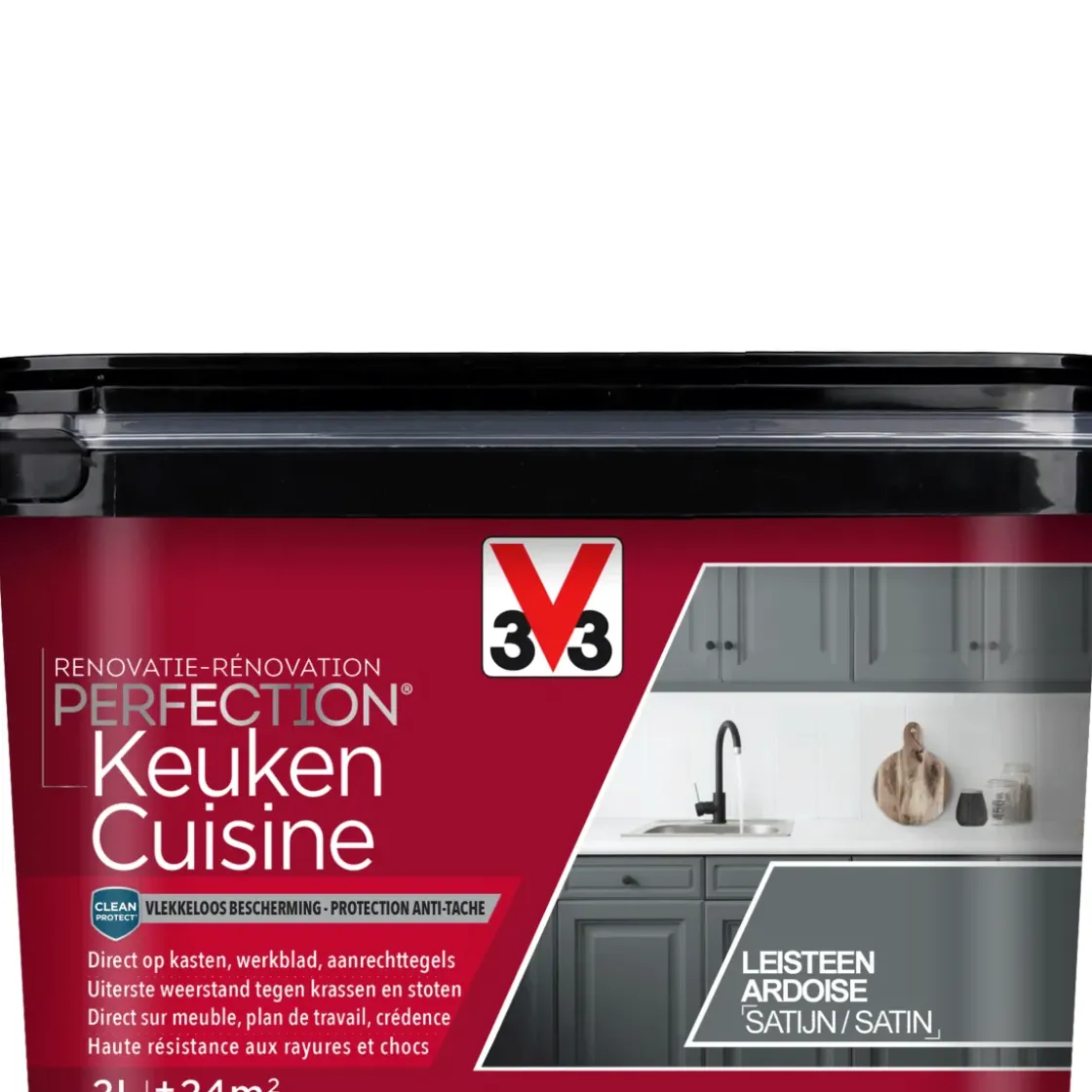 V33 Keukenverf Renovatie Perfection Leikleur Satijn 2L-Brico Sale