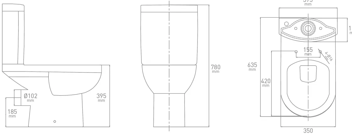 Brico Van Marcke Duoblok Toilet Cobro I Pk Aansluiting I Soft-Close Toiletzitting Wit Best