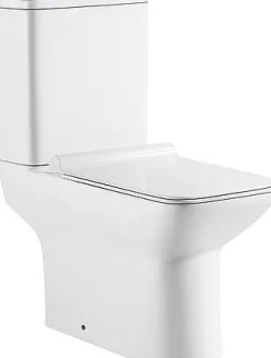 Brico Van Marcke Duoblok Toilet Ike I Pk Aanluiting I Geberit Spoeltechniek I Quick Release & Soft-Close Toiletzitting Wit Outlet
