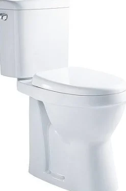 Brico Van Marcke Duoblok Toilet X-Joy I Pk Aansluiting I Verhoogd I Quick Release & Soft-Close Toiletzitting I Randloos Toiletpot Wit Clearance