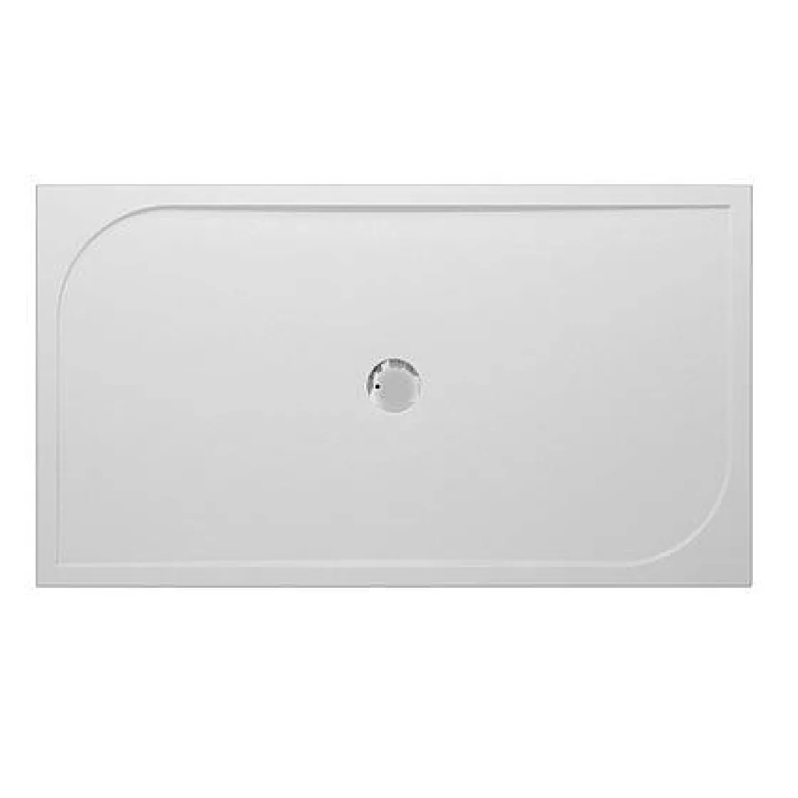 Brico Van Marcke Go Douchebak Argon Rechthoek Polybeton Wit 160X90X3Cm Best