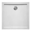Brico Van Marcke Go Douchebak Helion Vierkant Composiet Wit 80X80X3,5Cm Hot