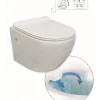 Brico Van Marcke Go Hangtoilet Randloos + Softclose En Take-Off Toiletzitting Wit 500X360X370Mm Online