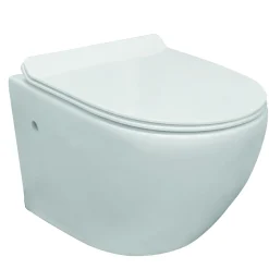 Brico Van Marcke Go Hangtoilet Randloos + Softclose En Take-Off Toiletzitting Wit 500X360X370Mm Online