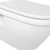 Brico Van Marcke Hangtoilet Flora Wit | Soft-Close & Quick Release Toiletzitting | Randloos Toiletpot Clearance