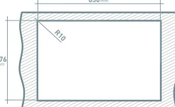 Brico Van Marcke Inbouwspoelbak Go Legato 1 Bak Rvs 86X50Cm Hot